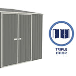 Absco Bike Shed 3.00m x 1.52m - (Woodland Grey) - Rogey