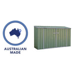 Absco Bike Store 2.26m x 0.78m - (Pale Eucalyptus) - Rogey