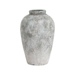 Aged Stone Tall Ceramic Vase - Rogey