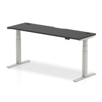 Air Height Adjustable Black Series Slimline Desk with Cable Ports - Rogey