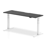 Air Height Adjustable Black Series Slimline Desk with Cable Ports - Rogey