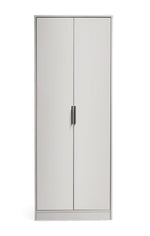 Alba 2 Door Wardrobe - Silk Grey - Rogey