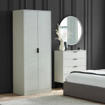 Alba 2 Door Wardrobe - Silk Grey - Rogey