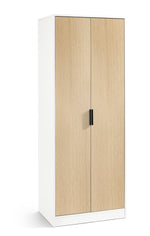 Alba 2 Door Wardrobe - White/Oak - Rogey