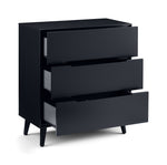 Alicia 3 Drawer Chest - Anthracite - Rogey