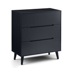 Alicia 3 Drawer Chest - Anthracite - Rogey