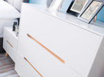 Alicia 3 Drawer Chest - White - Rogey