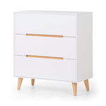 Alicia 3 Drawer Chest - White - Rogey