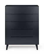 Alicia 5 Drawer Chest - Anthracite - Rogey