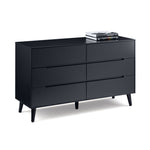 Alicia 6 Drawer Wide Chest - Anthracite - Rogey