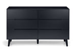 Alicia 6 Drawer Wide Chest - Anthracite - Rogey