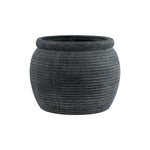 Amalfi Grey Rimmed Large Plant Pot - Rogey