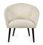 Amari Boucle Accent Chair - Ivory - Rogey