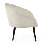 Amari Boucle Accent Chair - Ivory - Rogey