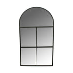 Archway Outdoor Mirror Natural Black H90cm W50cm - Rogey