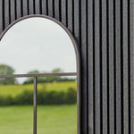 Archway Outdoor Mirror Natural Black H90cm W50cm - Rogey