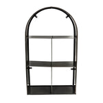 Archway Sculptural Log Storage Natural Black H125cm W73cm - Rogey