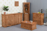 Artwork Mango Wood Bedside Table With Storage - Rogey