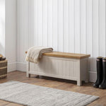 Aspen Storage Bench - Grey Wash - Rogey