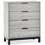 Bali 4 Drawer Chest - Grey Oak - Rogey