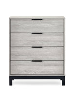 Bali 4 Drawer Chest - Grey Oak - Rogey