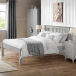 Barcelona Grey Low Footend 135cm Double Bed - Rogey