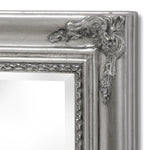 Baroque Slimline Antique Silver Full Length Mirror - Rogey