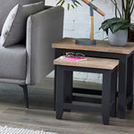 Bordeaux Nest Of Tables Dark Grey - Rogey