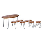 Borough Acacia Wood 5 piece Furniture Set - Rogey