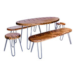 Borough Acacia Wood 5 piece Furniture Set - Rogey