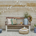 Broadway Acacia Wood Cream Garden Bench H89CM W160CM - Rogey