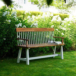 Broadway Acacia Wood Cream Garden Bench H89CM W160CM - Rogey