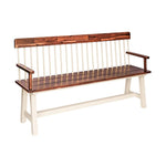 Broadway Acacia Wood Cream Garden Bench H89CM W160CM - Rogey