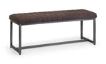 Brooklyn Upholstered Bench - Charcoal - Rogey