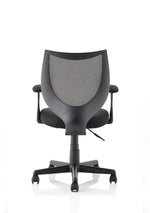 Camden Medium Back Black Mesh Task Operator Office Chair With Arms - Rogey