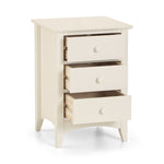 Cameo 3 Drawer Bedside - Rogey