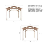 Carlton 3m x 3m Pressure Treated Gazebo - Rogey