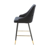 Chesterfield Black Kitchen Bar Stool (set of 2) - Rogey