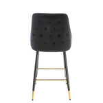 Chesterfield Black Kitchen Bar Stool (set of 2) - Rogey