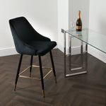 Chesterfield Black Kitchen Bar Stool (set of 2) - Rogey