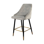 Chesterfield Grey Kitchen Bar Stool (set of 2) - Rogey