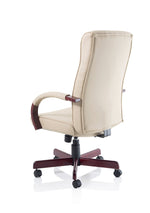 Chesterfield High Back Leather Executive Office Chair with Arms - Rogey