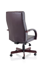 Chesterfield High Back Leather Executive Office Chair with Arms - Rogey