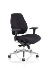 Chiro Plus High Back Ergonomic Posture Chair Black with Arms - Rogey