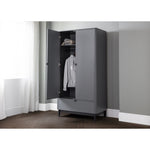 Chloe 2 Door 1 Drawer Wardrobe - Rogey