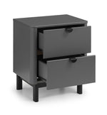 Chloe 2 Drawer Bedside - Rogey