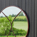 Circular Outdoor Mirror Natural Rust 90cm - Rogey