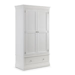 Clermont 2 Door 1 Drawer Wardrobe - Surf White - Rogey