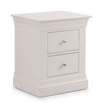 Clermont 2 Drawer Bedside - Light Grey - Rogey