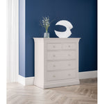 Clermont 3+2 Drawer Chest - Light Grey - Rogey